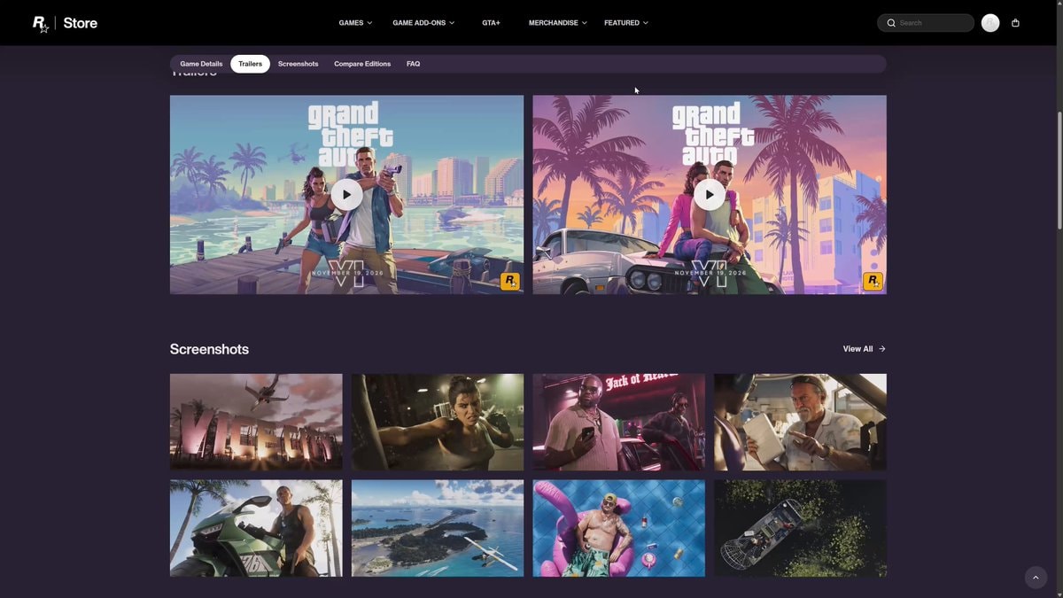 Rockstar Games Store Grand Theft Auto VI