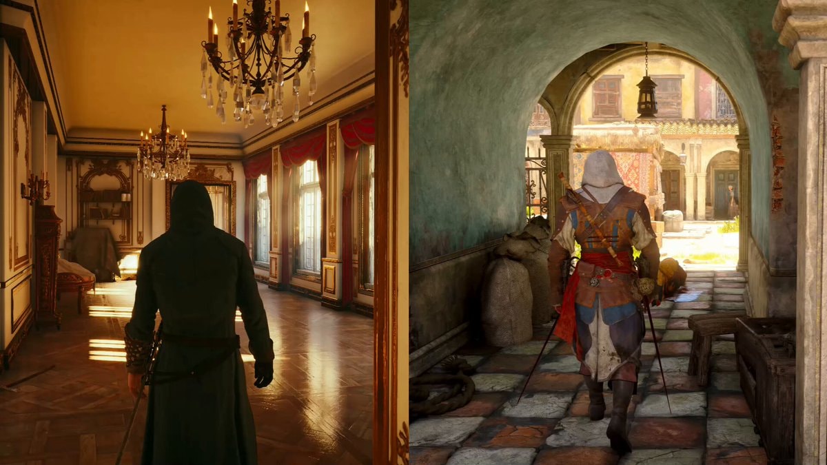 Assassin's Creed Unity lighting comparison