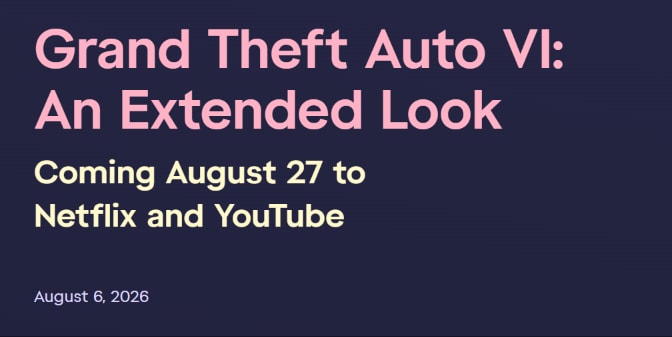 GTA 6 extended look announcement GTA 6 extended look announcement
