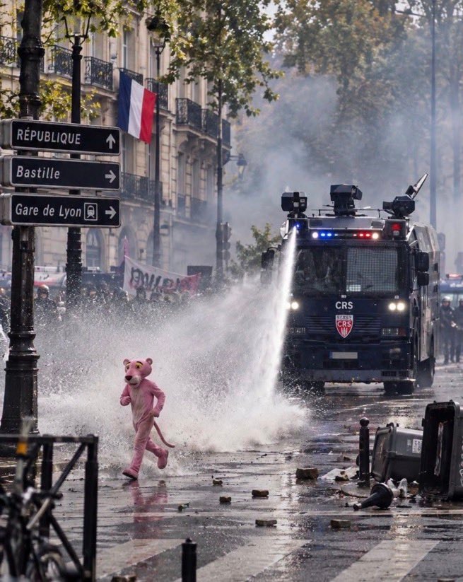 Pink Panther vs CRS water cannon