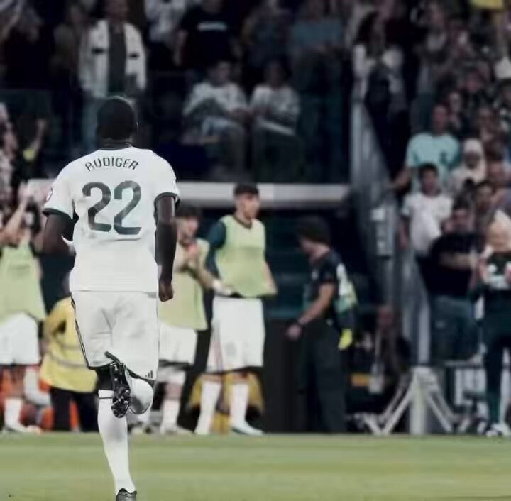 Rüdiger celebrates with Cucurella Rüdiger celebrates with Cucurella