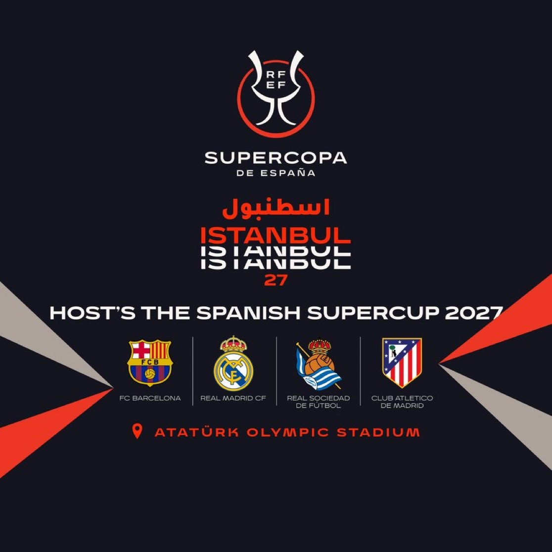 Spanish Super Cup 2027 host announcement