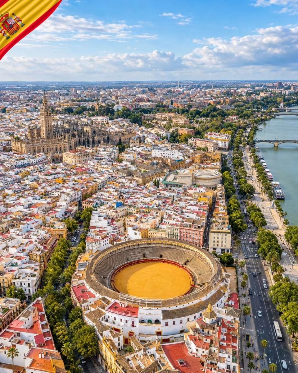 seville spain aerial view