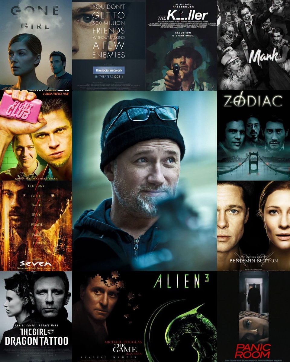 David Fincher filmography collage