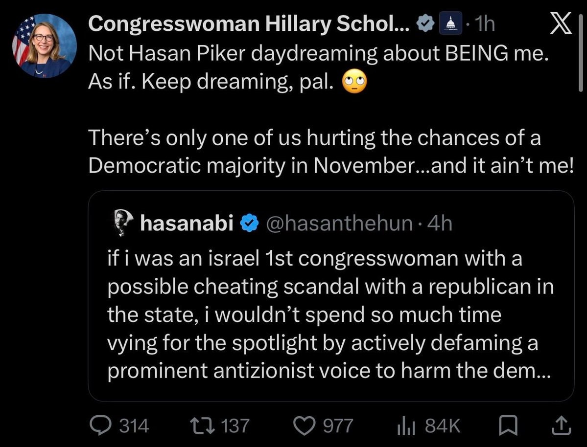 Congresswoman Hillary Scholten vs Hasan Piker
