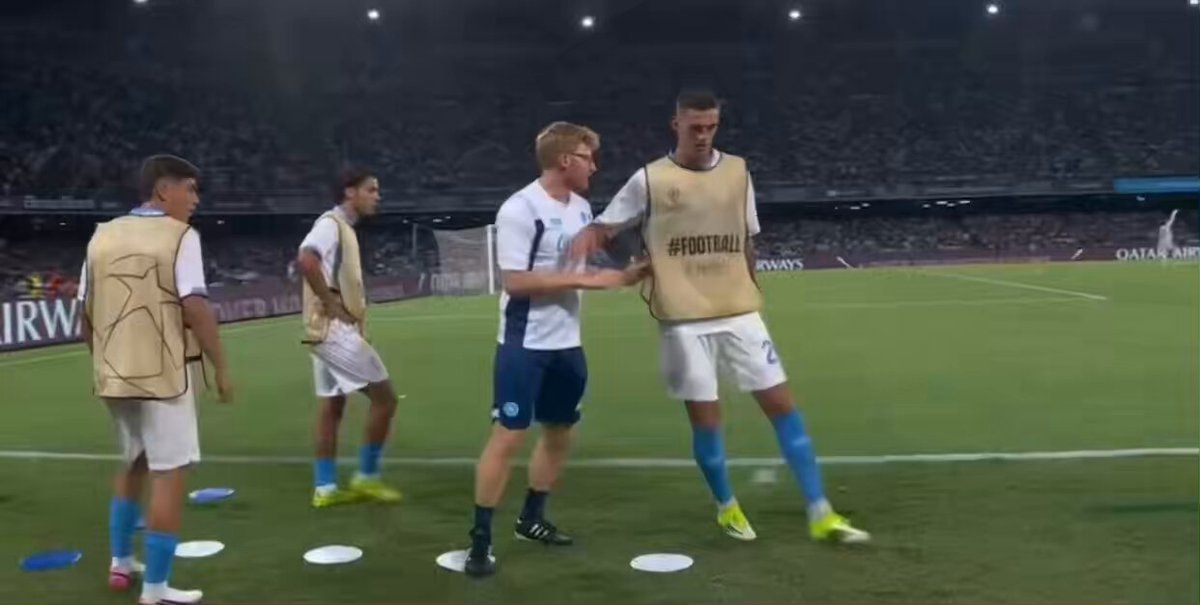 Napoli players routine