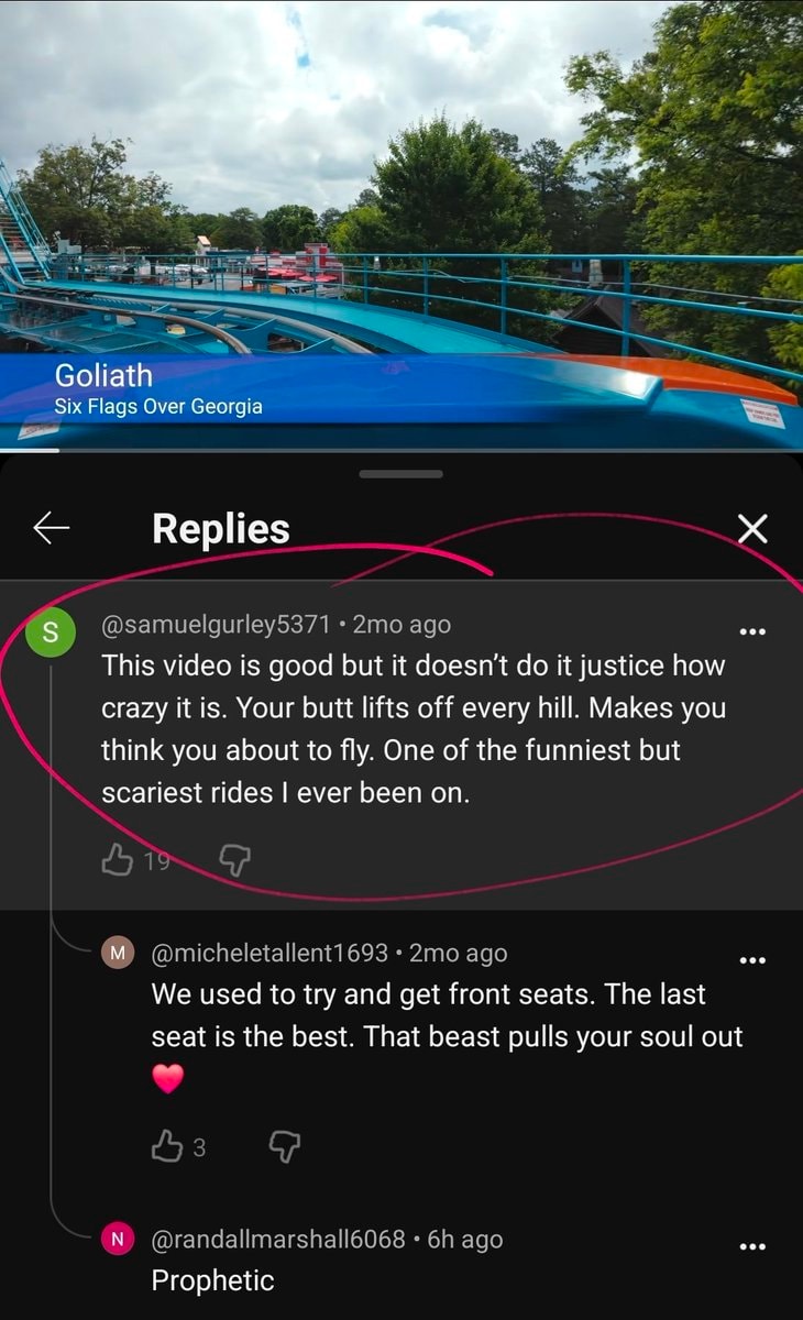 Goliath Six Flags Over Georgia reaction