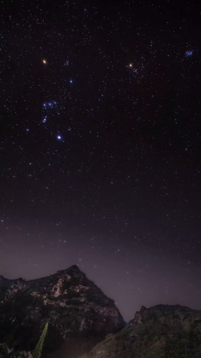 O'ahu night sky Orion Sirius Pleiades
