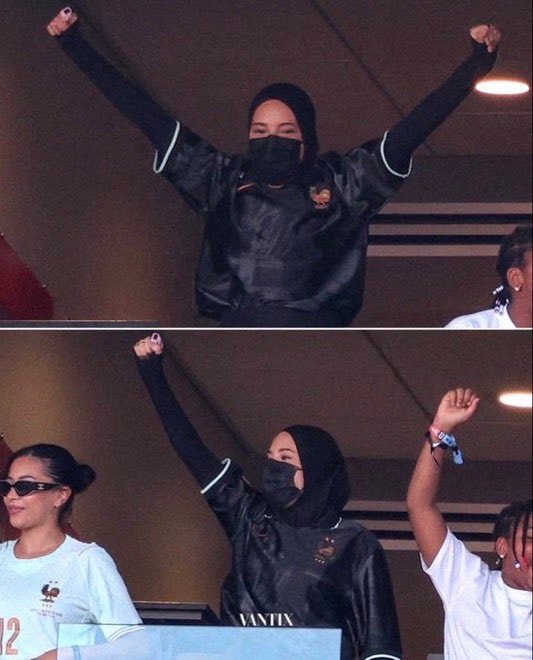 Dembélé wife mask question (photo 2 of 2)