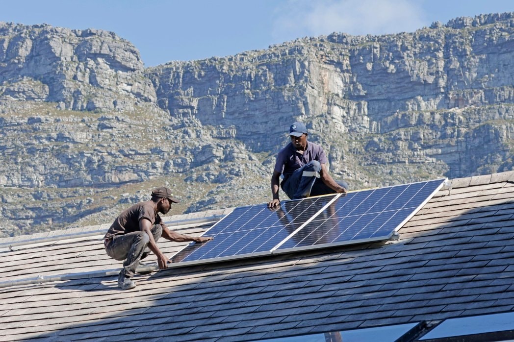 South African rooftop solar installation