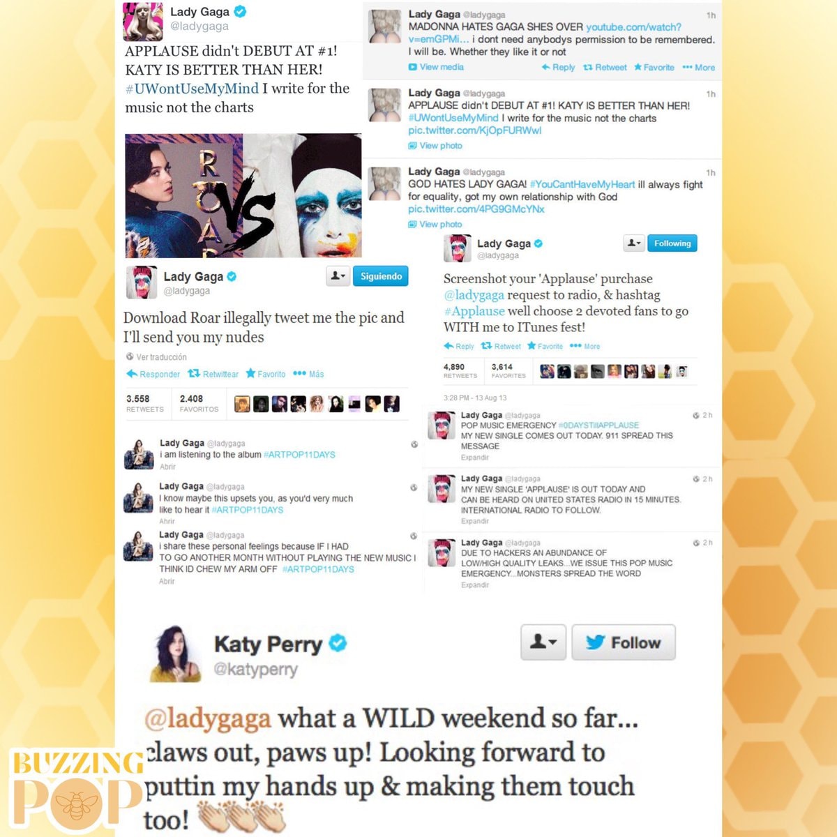 Lady Gaga Applause Katy Perry Roar chart battle (photo 3 of 3)