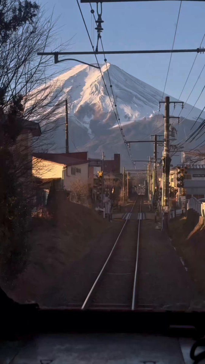Mount Fuji from train
