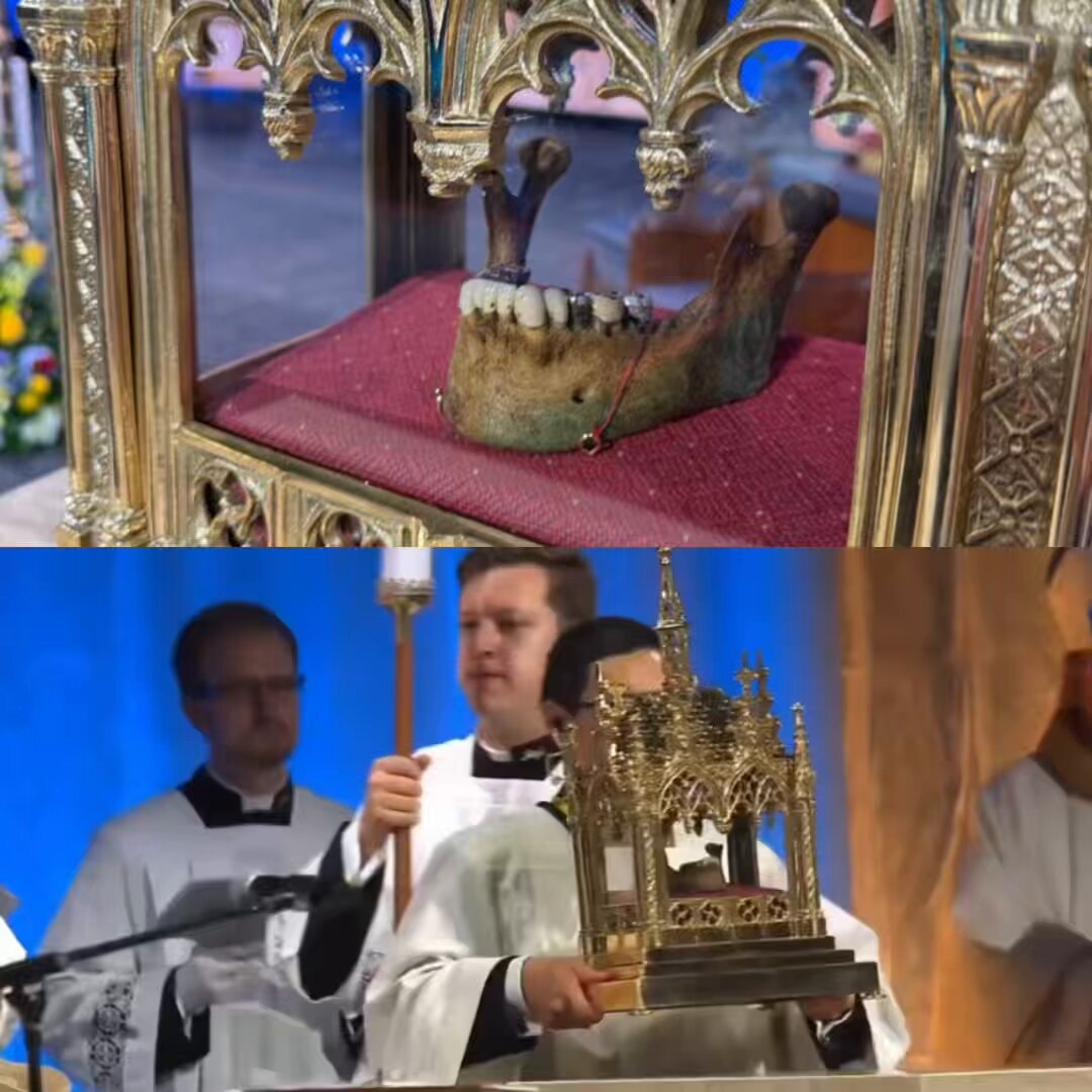 Blessed Fulton Sheen jawbone relic