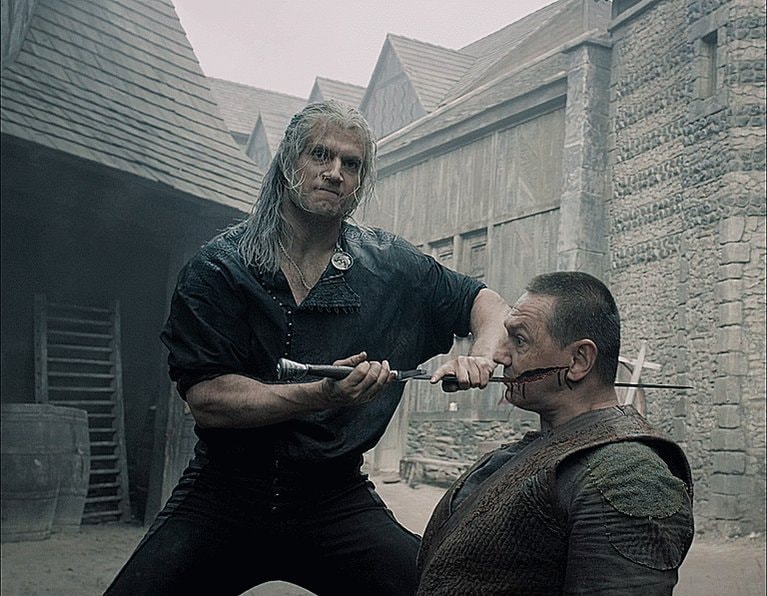 The Witcher Season 1 Episode 1 knife scene