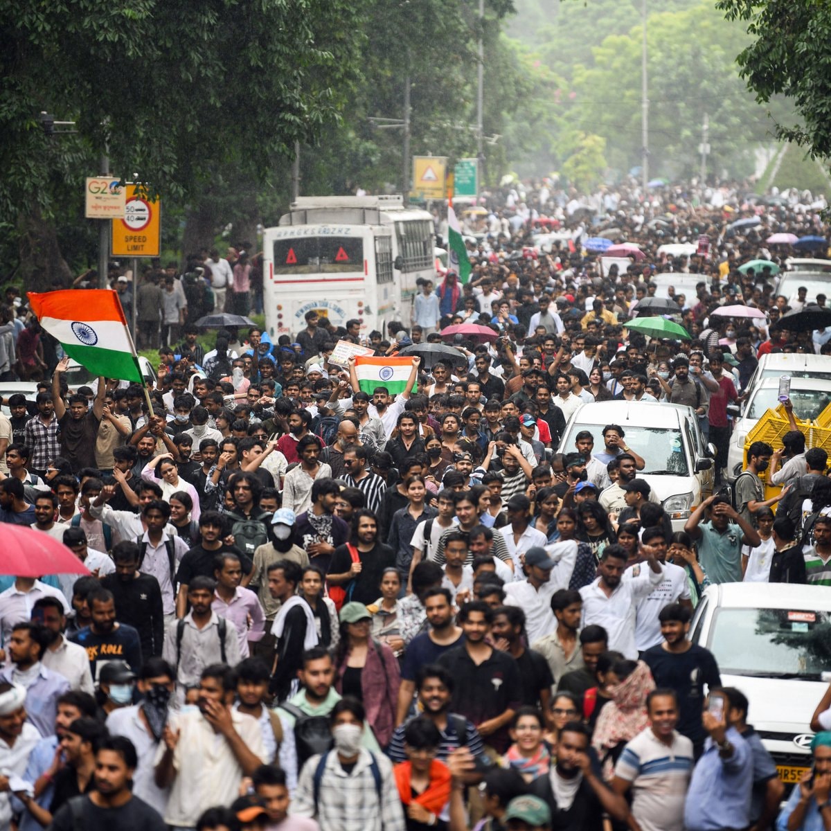 India protest march Delhi (photo 1 of 2)