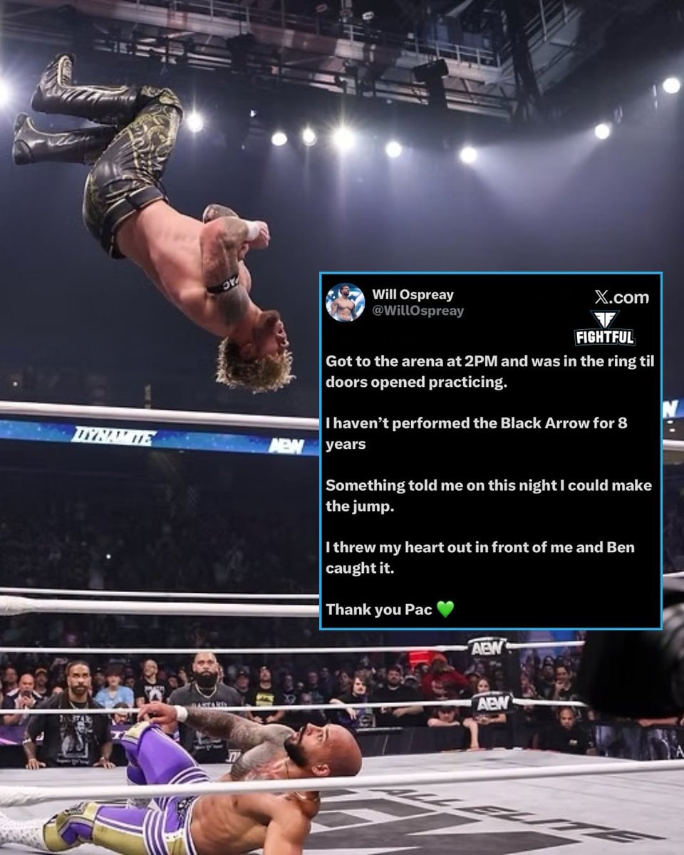Will Ospreay Black Arrow practice