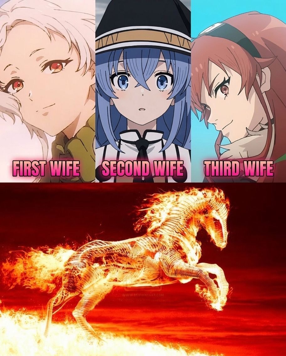 Rudeus won at life meme