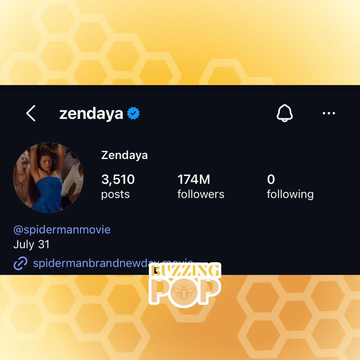 Zendaya 174 million Instagram followers (photo 2 of 2)