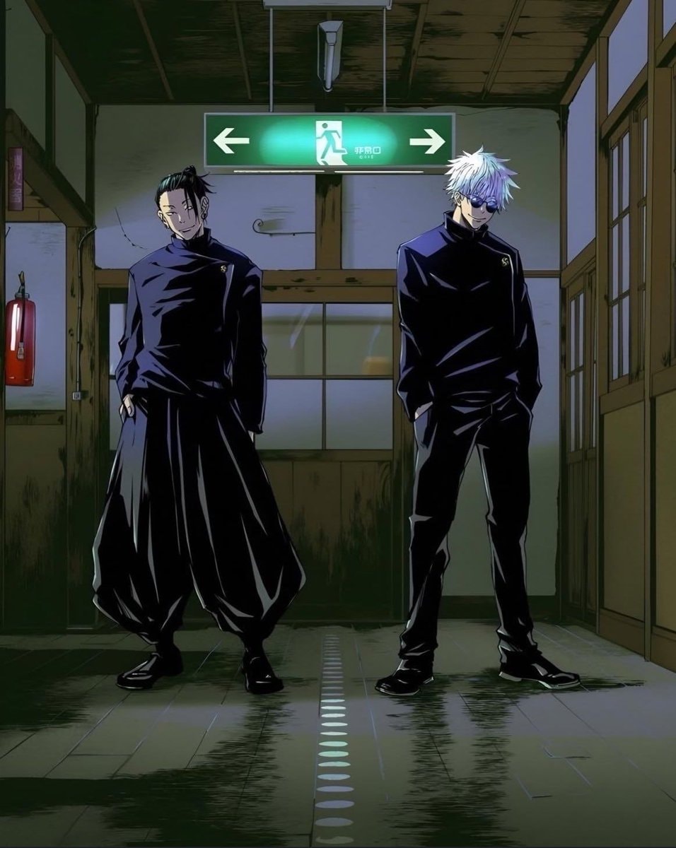 Gojo & Geto hallway scene