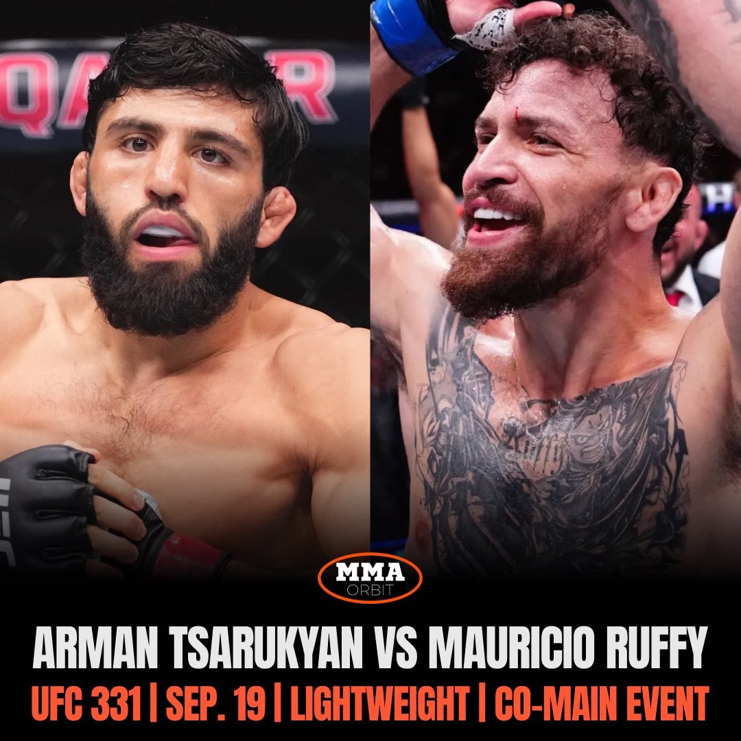 Arman Tsarukyan vs Mauricio Ruffy UFC 331