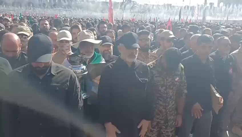 Ahmad Vahidi spotted at Khamenei funeral Ahmad Vahidi spotted at Khamenei funeral