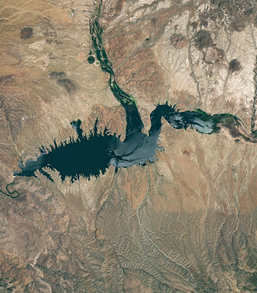 San Carlos Reservoir drought NASA photos