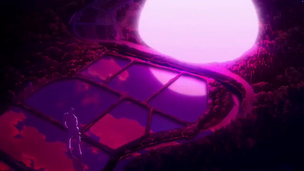 Surreal futuristic landscape