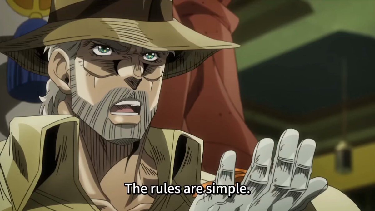Joseph Joestar loses in Jojo