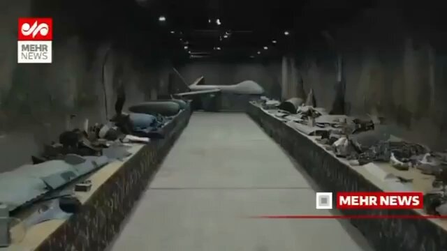 IRGC Aerospace Force hunted aircraft display IRGC Aerospace Force hunted aircraft display