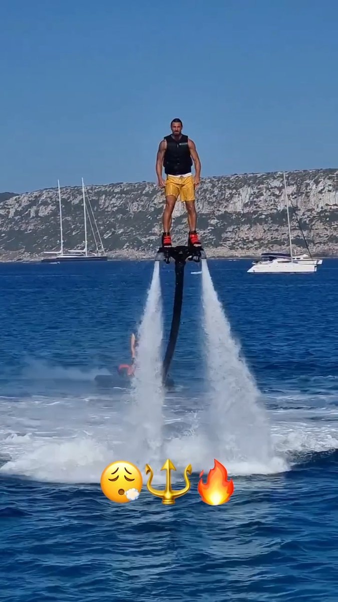 Zlatan flyboarding
