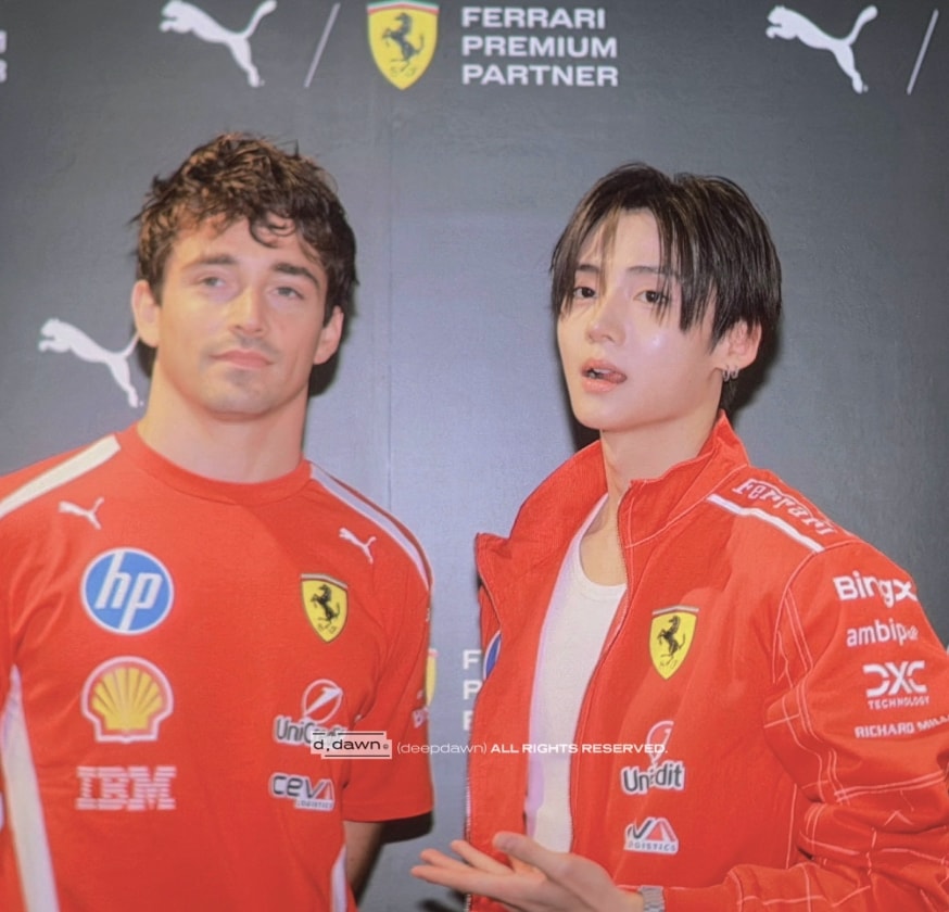 Sangwon and Charles Leclerc photos
