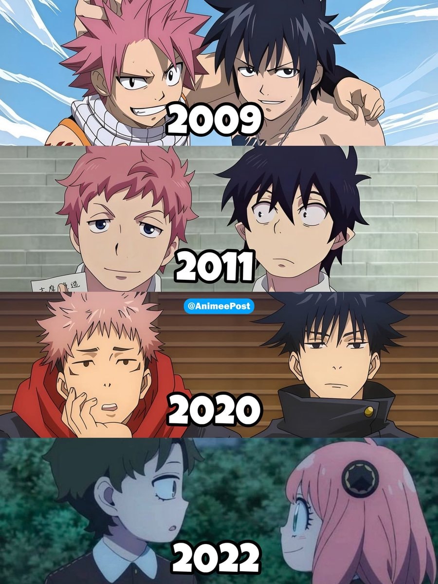dark hair x pink hair duo