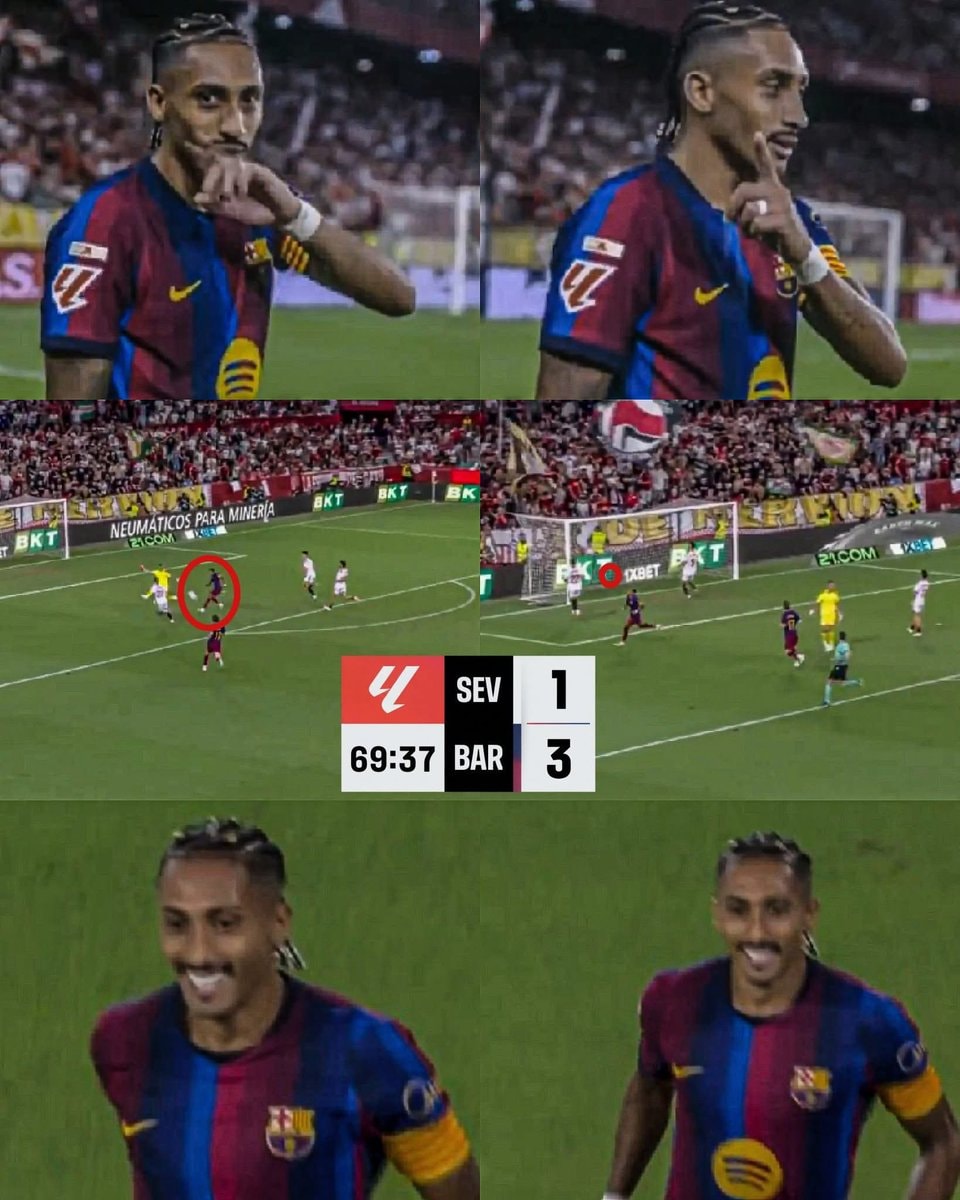 Raphinha hat-trick vs Sevilla