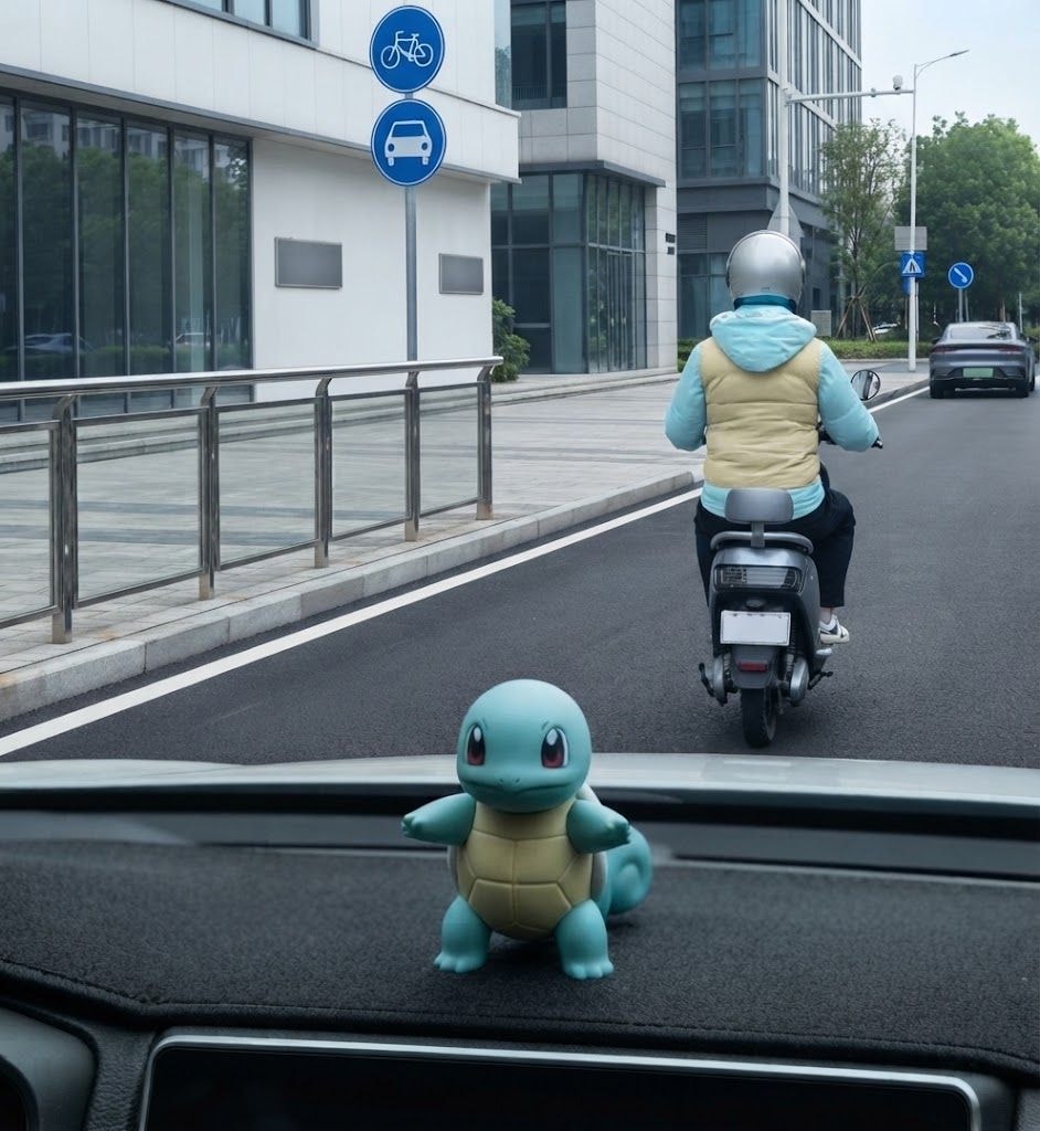 Squirtle figurine real-life twin