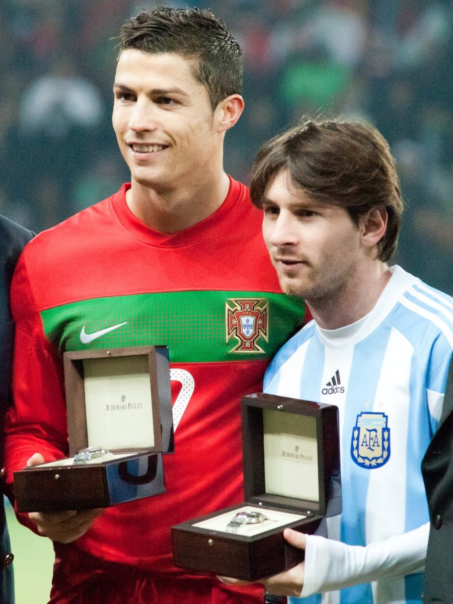 Cristiano Ronaldo Lionel Messi watches
