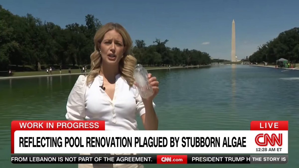 CNN Reflecting Pool algae investigation