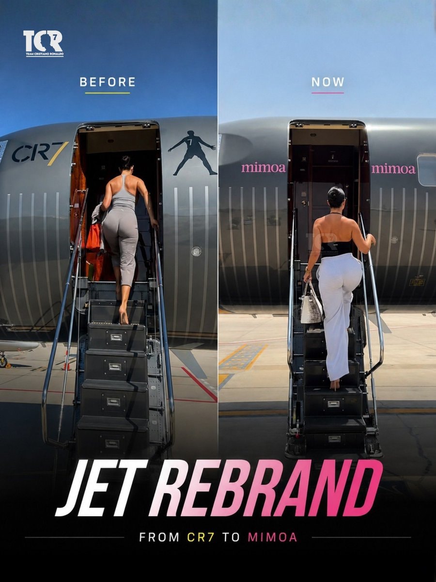 Ronaldo jet rebranded from CR7 to Mimoa