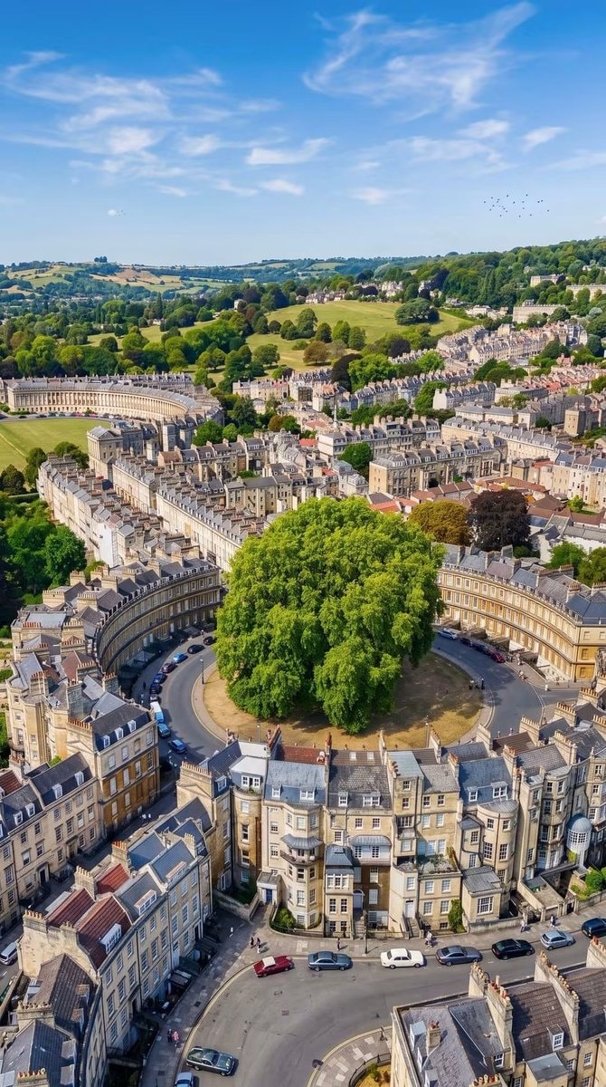 Bath England aerial view