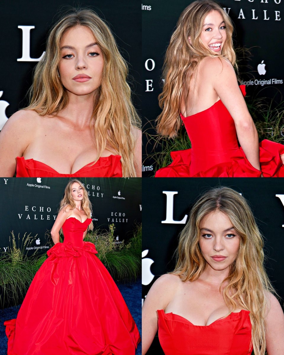 Sydney Sweeney posing as a princess