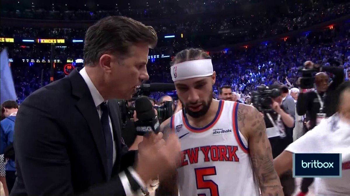 Jose Alvarado Knicks win interview 🗣️