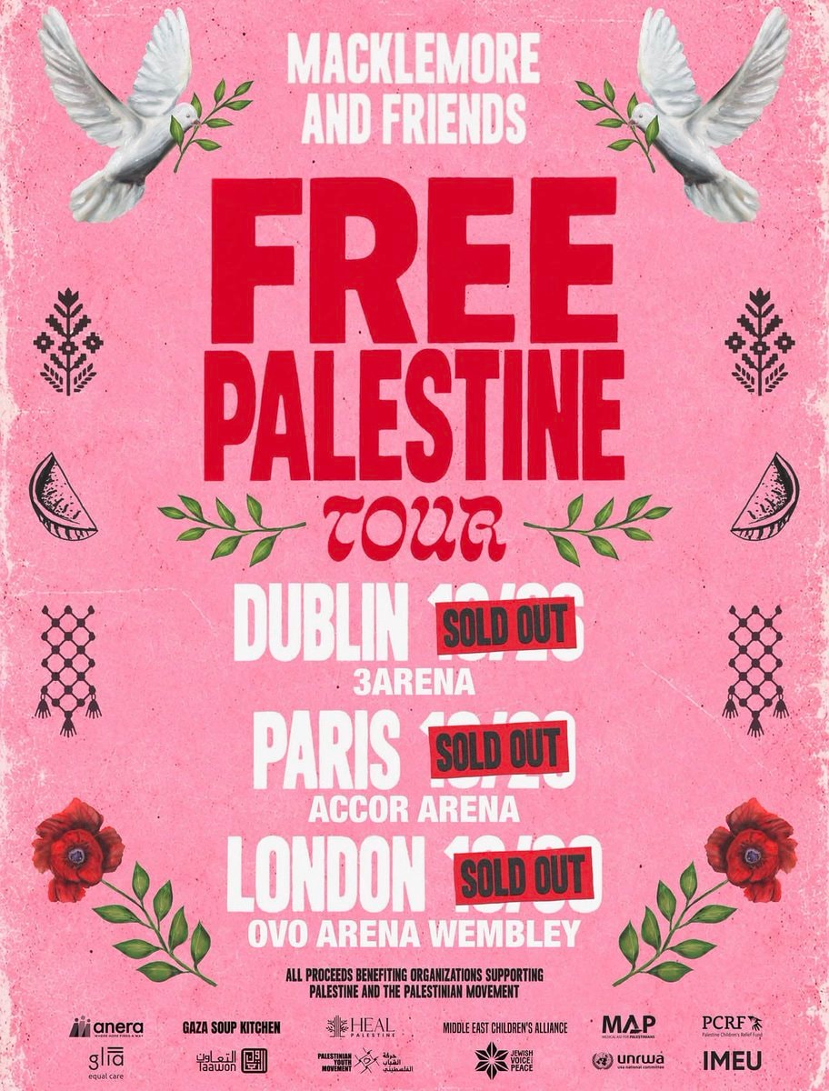 Macklemore Free Palestine tour sold out