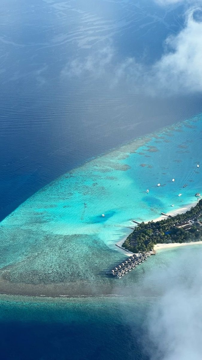 French Polynesia aerial view