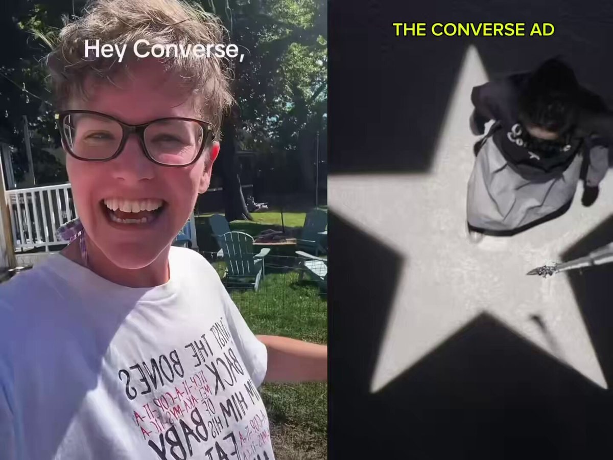 Lindsey Clancy fan burns Converse over ad