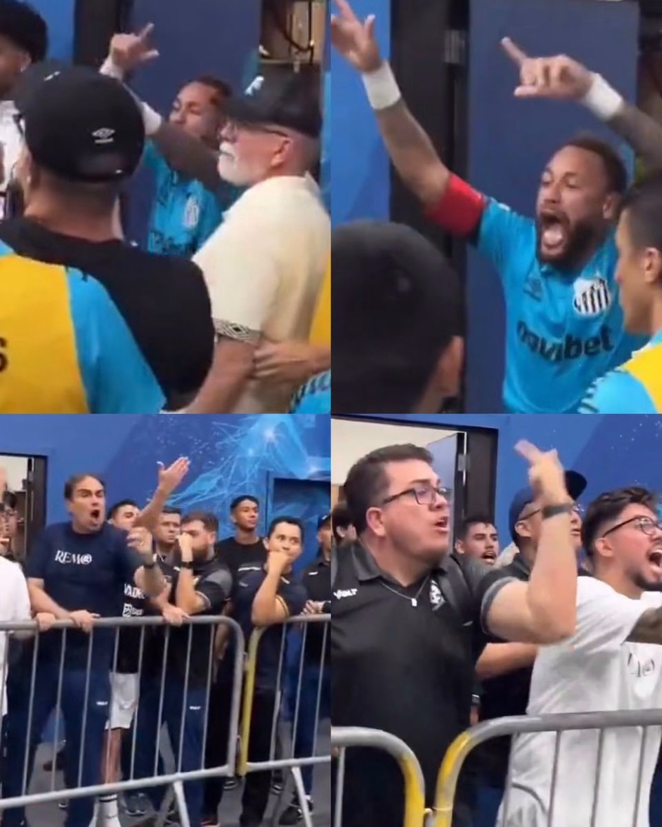 Neymar REMO Santos brawl