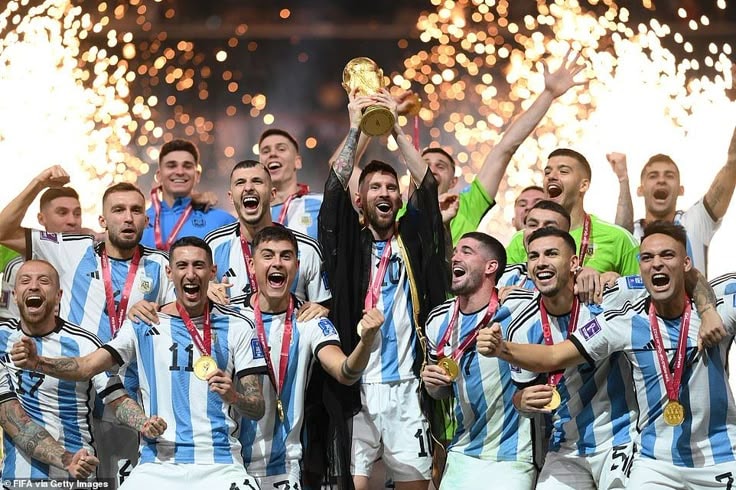 Argentina celebrate World Cup title defense