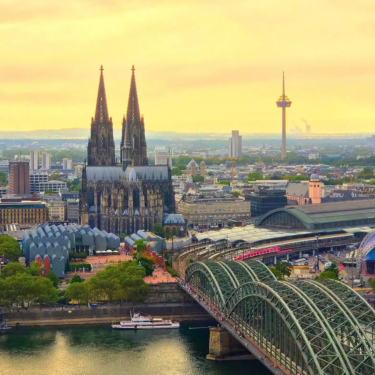 Cologne Cathedral at golden hour
