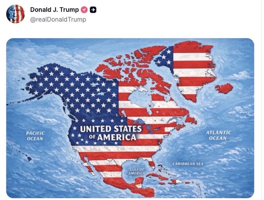 Trump map North America