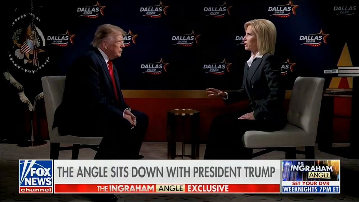 Trump Ingraham Angle interview