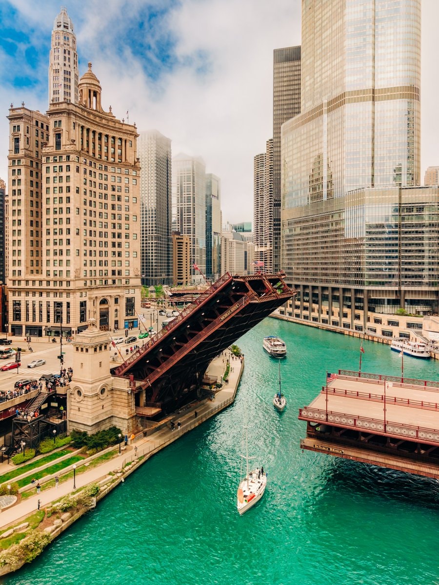 Chicago River aerial 🇺🇸 (photo 3 of 4)