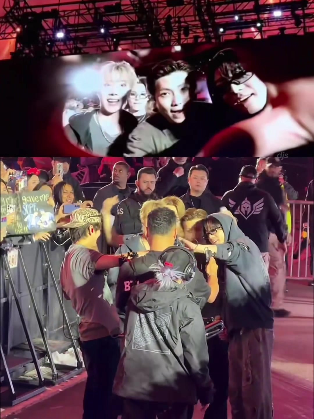 performers mobbed by fans